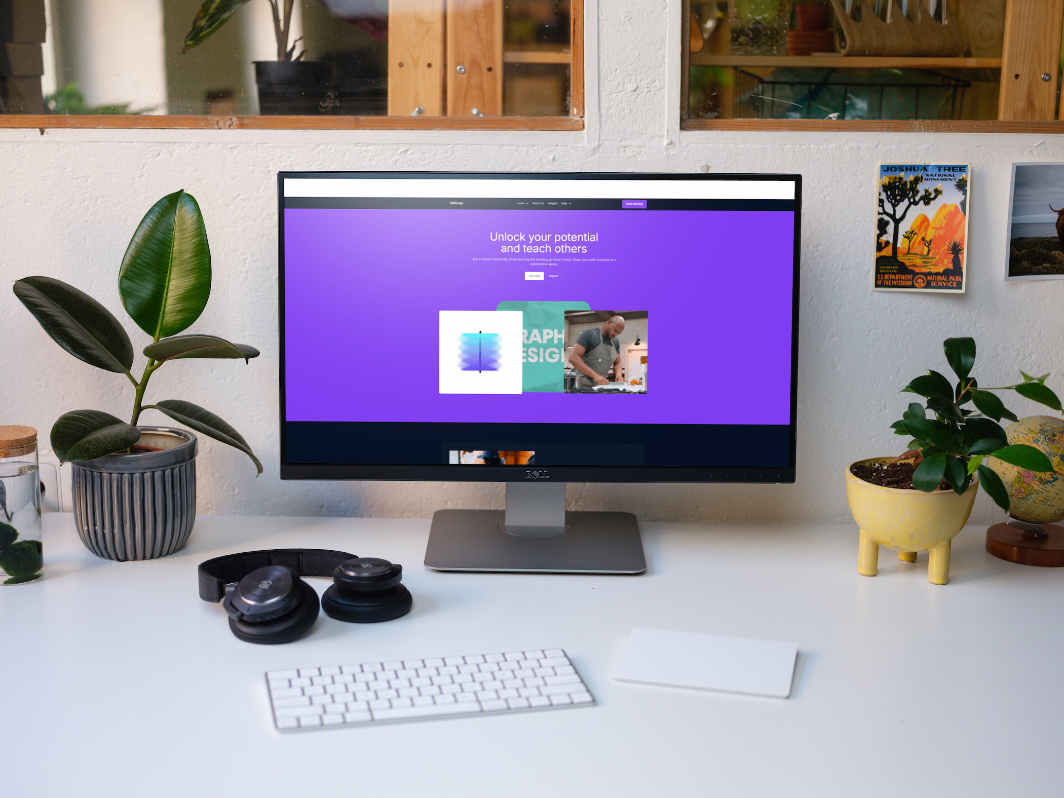 SkillSwap desktop mockup